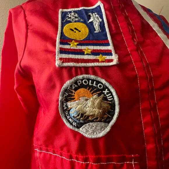 Vintage 70s M/L Child (or small adult) NASA Apollo Moto Style Windbreaker. - Picture 2 of 10